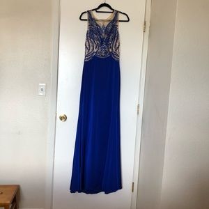 Royal blue bicici & coty prom dress NEVER WORN!